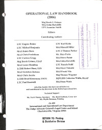 Operational Law Handbook (2006)