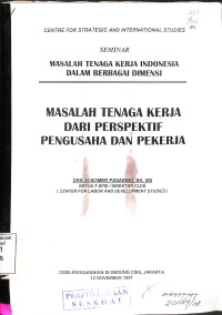 MASALAH TENAGA KERJA DARI PERSPEKTIF PENGUSAHA DAN PEKERJA