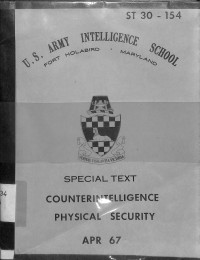 Counterintelligence Physical Security