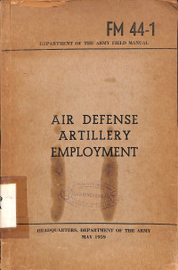 Air Defense Artillery Employment