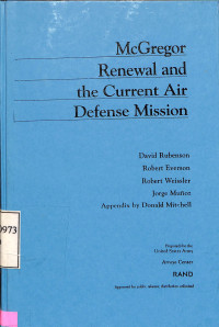 McGregor Renewal and the Current Air Defense Mission