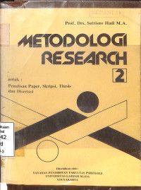 Metodologi Research 2. untuk: Paper