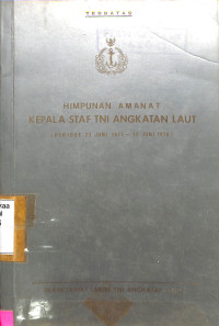 Himpunan Amanat Kepala Staf Tni Angkatan Laut (periode 23 juni 1977-12 juni 1978)