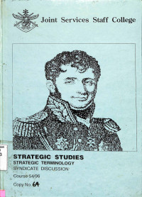 Strategic Studies, Strategic Terminology, Syndicate Discussion