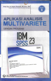 Aplikasi Analisis Multivariete Dengan Program IBM SPSS 23