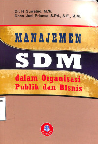 Manajemen SDM Dalam Organisasi Publik Dan Bisnis