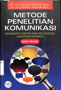 METODE PENELITIAN KOMUNIKASI