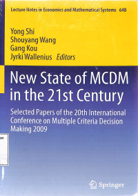 New State Of MCDM In The 21 st Century