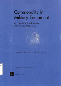 Commonality in Military Equipment