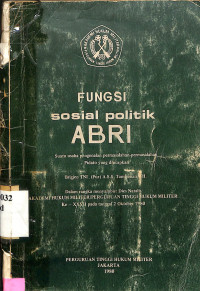 Fungsi sosial politik ABRI