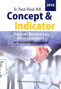 Concept dan Indikator Human Resources Management For Management Research