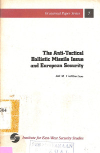 The Anti-Tactical Ballistic Missile Issue and European Security