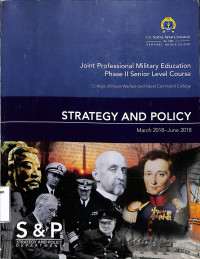 Strategy And Policy