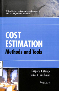 Cost Estimation Methods and Tools