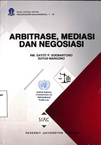 ARBITRASE, MEDIASI DAN NEGOSIASI