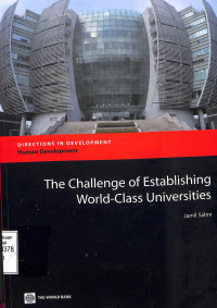 the challenge of establishing world-class universities