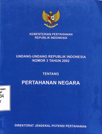 Undang-Undang RI Nomor 3 Tahun 2002