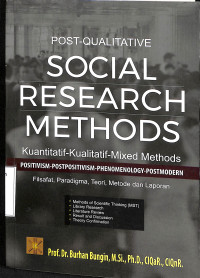 Post-Qualitative Social Research Methods