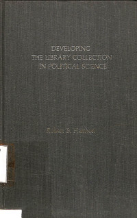 DEVELOPING THE LIBRARY COLLECTION IN POLITICAL SCIENCE