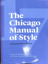 The Chicago Manual of Style ed.17