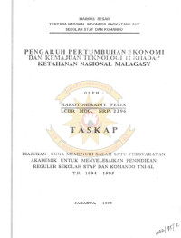 Pengaruh Pertumbuhan Ekonomi Dan Kemajuan Teknologi Terhadap Ketahanan Nasional Malagasy