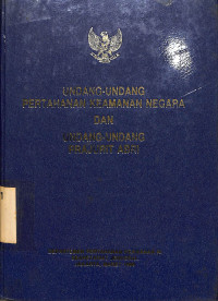 Undang-undang Pertahanan Keamanan Negara dan Uundang-undang Prajurit ABRI