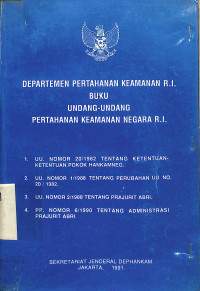 Undang-undang Pertahanan Keamanan Negara RI