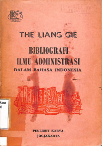 Bibliografi Ilmu Administrasi Dalam Bahasa Indonesia