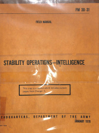 Stability Operations-Intelligence