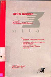 AFTA Reader Vol. IV.  The Fifth Asean Summit