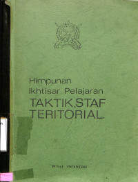 Himpunan Ikhtisar Pelajaran Taktik, Staf Teritorial