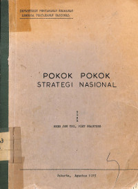 Pokok-Pokok Strategi Nasional