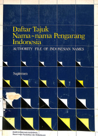 Daftar Tajuk Nama-Nama Pengarang Indonesia