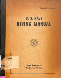 US. Navy Diving Manual