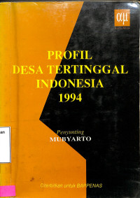 Profil desa tertinggal Indonesia 1994