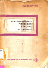 rencana pembaharuan pendidikan nasional dan tanggapan