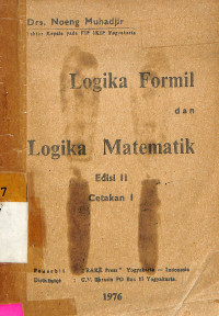 Logika Formil dan Logika Matematik Edisi II