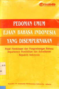 Pedoman Umum Ejaan Bahsa Indonesia Yang Disempurnakan