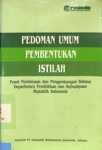 Pedoman Umum Pembentukan Istilah