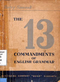 The Thrty Commandments Of English Grammar