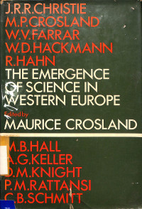 The Emergence of Science in Western Europe