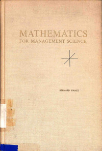 Mathematics For Management Science