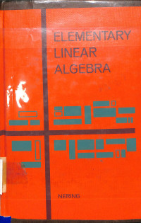 Elementary Linear Algebra