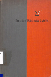 Elements of mathematical statistics