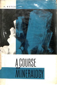 A Course of Mineralogy