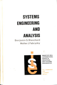 Systems Engineering And Analysis