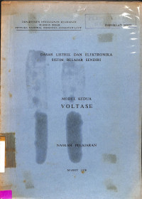 Dasar Listrik dan Elektronika Sistim Belajar Sendiri Modul Kedua Voltase
