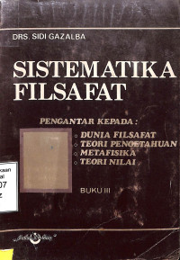 Sistematika Filsafat Buku III