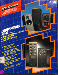 Loudspeaker HI-FI Volume. Kotak Pengeras Suara Kilas Puncak Rakitan Sendiri