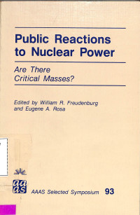 Public Reactions to Nuclear Power